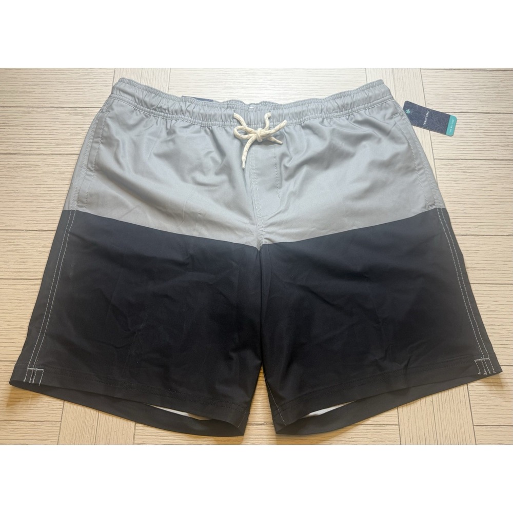 Trinity Coast NWT Mens SwimTrunks Black/Gray Lined Shorts Pockets 9"Inseam XLT‎
